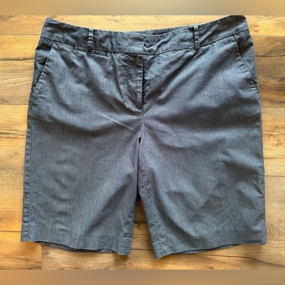 Talbots Pants - Talbots Bermuda Shorts | Dark Blue Gray Stretch Chino | Size 10